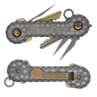 Cratered-Titanium-KeyBar-Key-Organizer-EDC-Tool