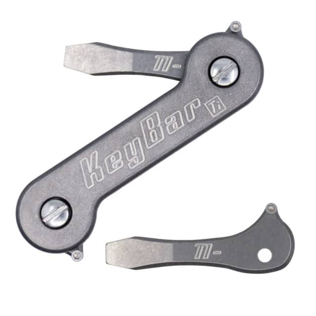 Titanium Flat Head Screwdriver / pry tool insert for KeyBar