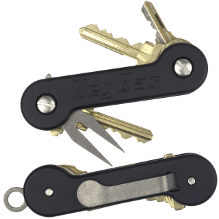 KeyBar Three Sets Tool Included Lanyard Loop.Dark Carbon Fiber W/Titanium Handle