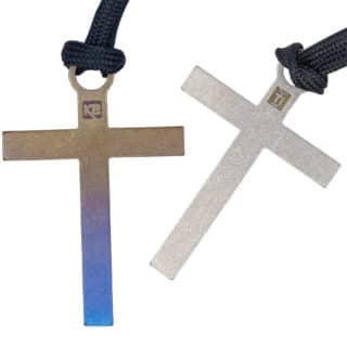 Titanium Crosses Zipper Pull/Beads by KeyBar