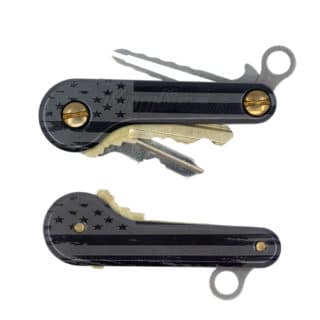 The American Black and Grey KeyBar and KeyBar JR key organizer tools UV printed