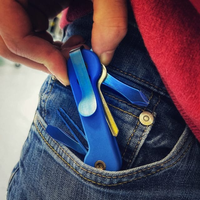 Blue G10 Composite KeyBar with Anoidized blue tool inserts