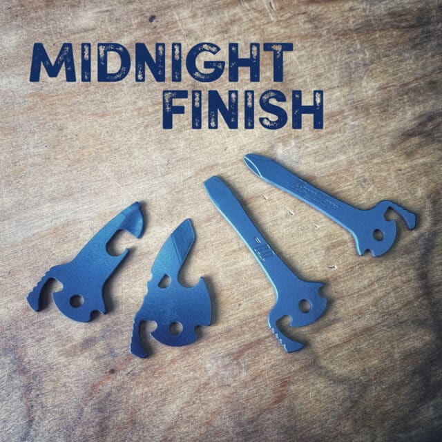 Midnight finish on NEW titanium tool inserts for KeyBar