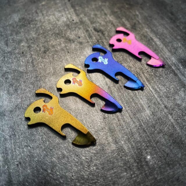 NEW Can Opener for KeyBar Titanium Anodized
