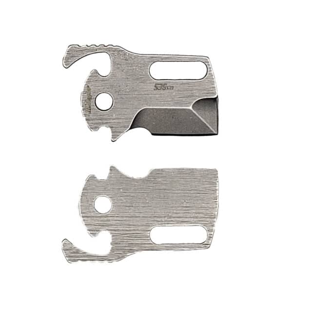 Chisel Blade for KeyBar Key Organizer EDC Tool front and back